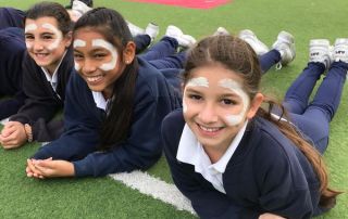 St Andrews Catholic Primary School Malabar - students faces painted for NAIDOC