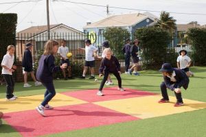 St Andrews Catholic Primary School Malabar - students playing handball in the school playground